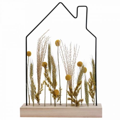 Floristik24 Flower stand for dried flowers House Wood, metall 34.5×24.5cm