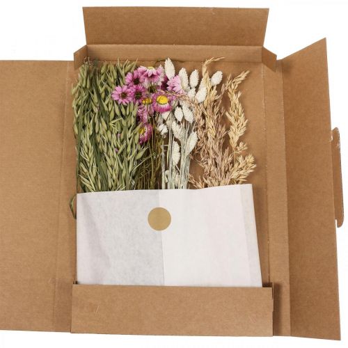 Floristik24 Dried flower ring pink ring dried flowers loop DIY box Ø20cm