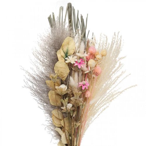 Floristik24 Bouquet of dried flowers Boho Pink Bleached dried decoration 80cm 140g