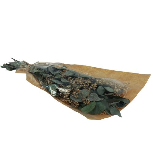 Floristik24 Dried flower bouquet eucalyptus gypsophila preserved 50cm green