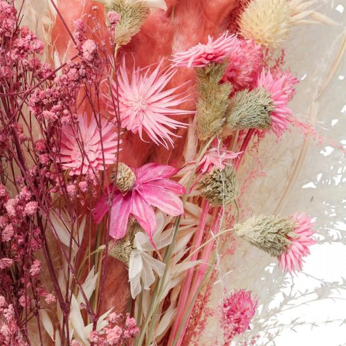 Product Bouquet of dried flowers pink white phalaris masterwort 80cm 160g