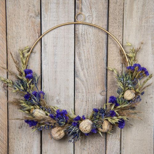 Floristik24 Bouquet of dried flowers Bouquet of meadow flowers blue H50cm 100g