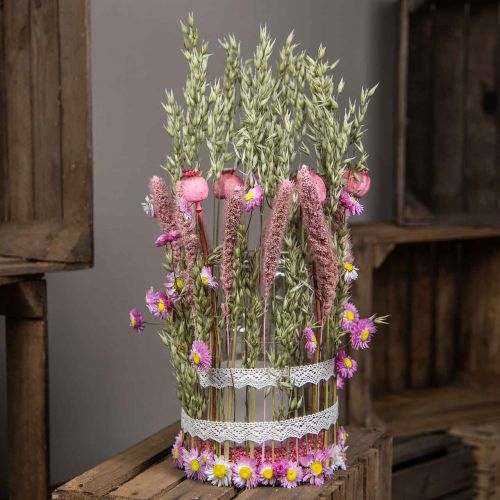 Product Dried bouquet Bouquet of meadow flowers Pink H50cm 140g