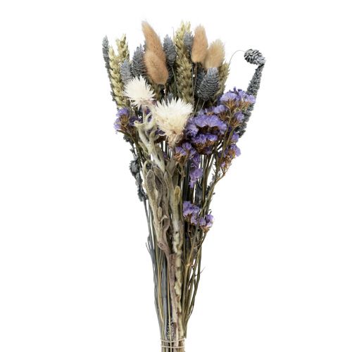 Dried flower bouquet straw flowers beach lilac purple 30cm