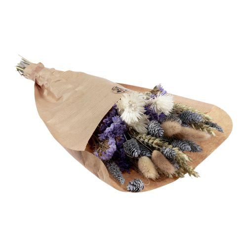 Floristik24 Dried flower bouquet Straw flowers & sea lavender 30cm