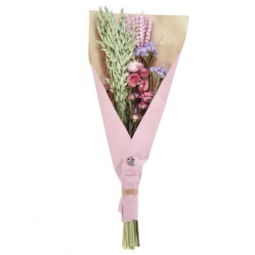 Product Dried flower bouquet, pink sea lavender, 58cm, decorative