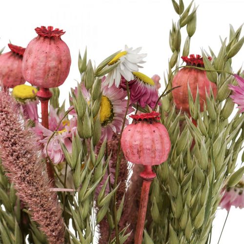 Floristik24 Dried Flower Bouquet Meadow Flowers Pink H50cm 140g