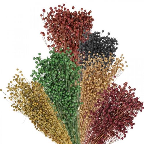 Product Dried Grass Decoration Flax Various Colors H50cm 80g
