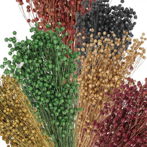 Product Dry Grass Deco Flax Various Colors H50cm 80g