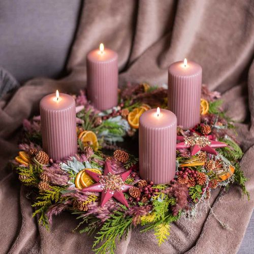 Product Dried Grass Dried Flax Old Pink H50–55cm 80g