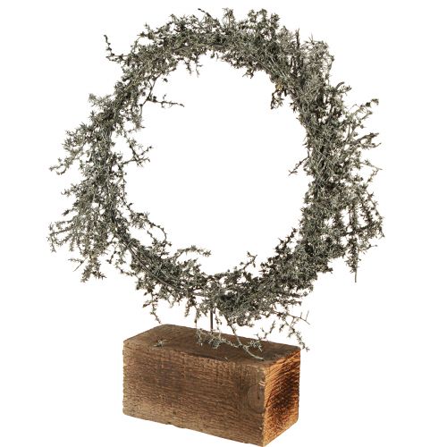 Product Decorative wreath "Rustic Asparagus" on a wooden base, natural table decoration Ø35cm, handmade decoration for all year round