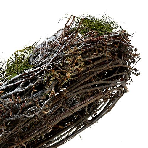 Floristik24 Door wreath with moss Ø28cm gray, green