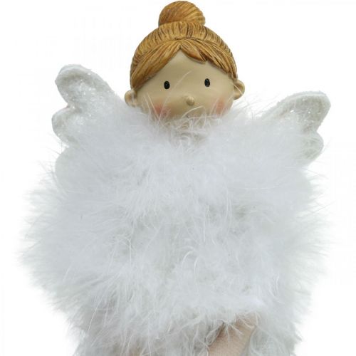 Doorstop Christmas Angel, Angel Figure H38cm White