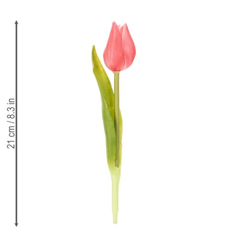 Product High-quality tulip flower as a lifelike replica for table vases, 21cm, 6 pieces
