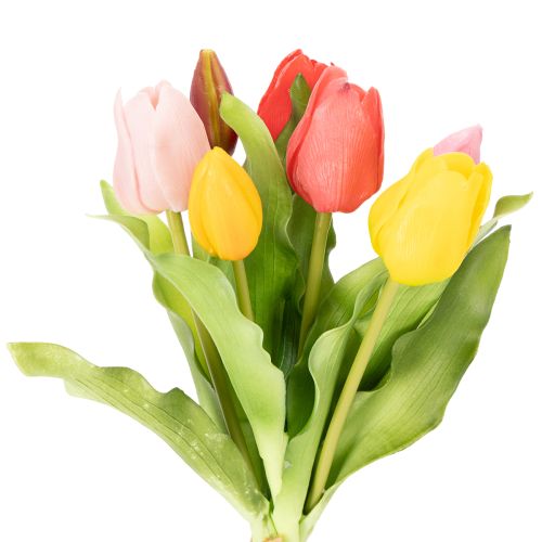 Floristik24 Artificial Tulips, Rustic Spring Decoration for any Table Vase, 30cm, 7 Pieces