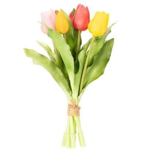 Product Artificial Tulips, Rustic Spring Decoration for any Table Vase, 30cm, 7 Pieces