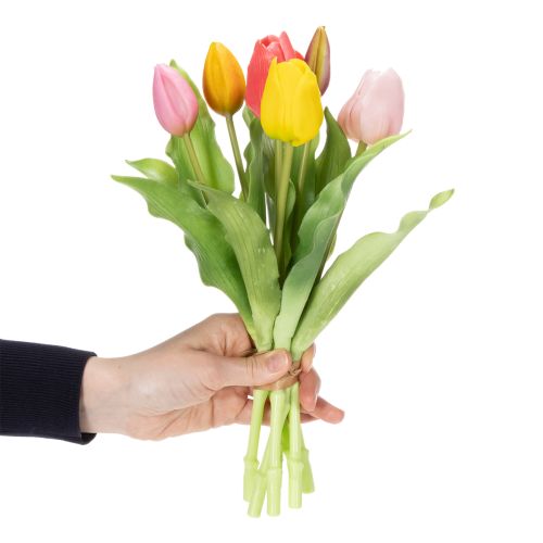 Product Artificial Tulips, Rustic Spring Decoration for any Table Vase, 30cm, 7 Pieces