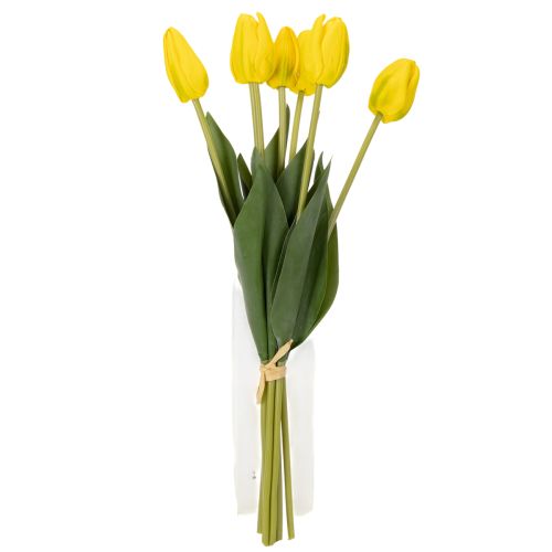 Product Artificial tulip flowers for realistic spring decoration in living room or office, 40cm, 7 pieces