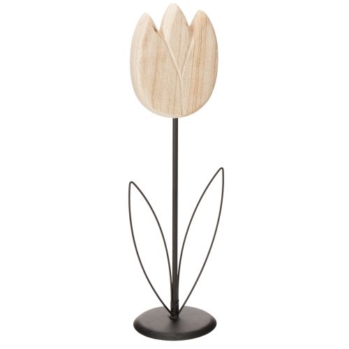 Decorative tulip figure on a stand for stylish living room accents, 47.5cm