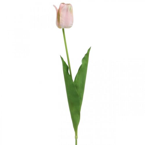 Tulip artificial pink stem flower H67cm