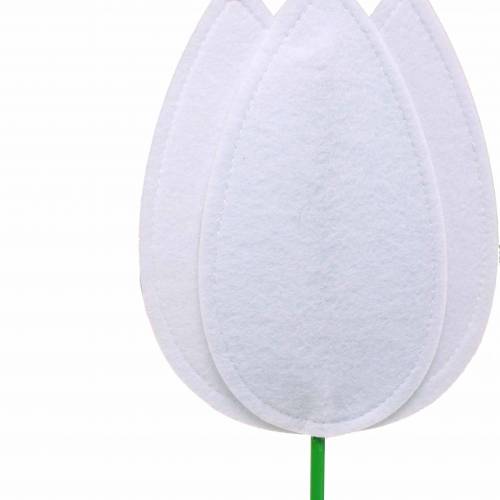 Product Felt flower tulip white H88cm