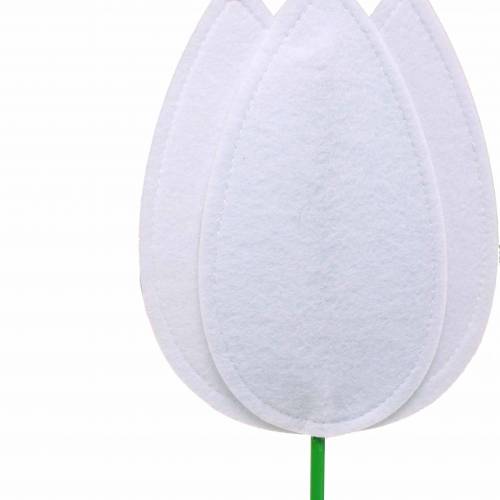 Floristik24 Felt flower tulip white H88cm