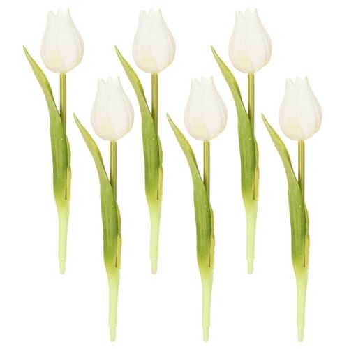 Product Artificial Tulip, Realistic Decoration, Durable Artificial Flower for Home, 21cm, 6 Pieces