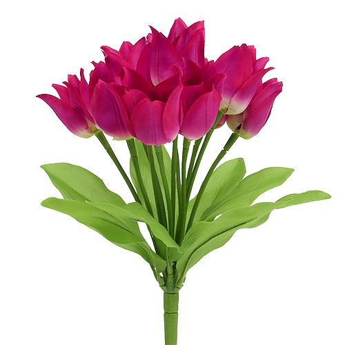 Floristik24 Tulip bush pink L 30cm