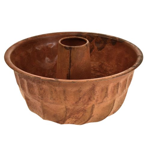 Floristik24 Planter rust cake tin kitchen decoration metal Ø23cm H12cm