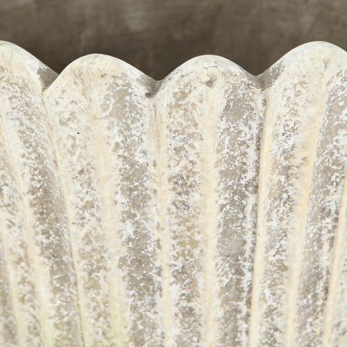 Product Planter Flower pot Antique Cast stone Grey Ø20cm H30.5cm