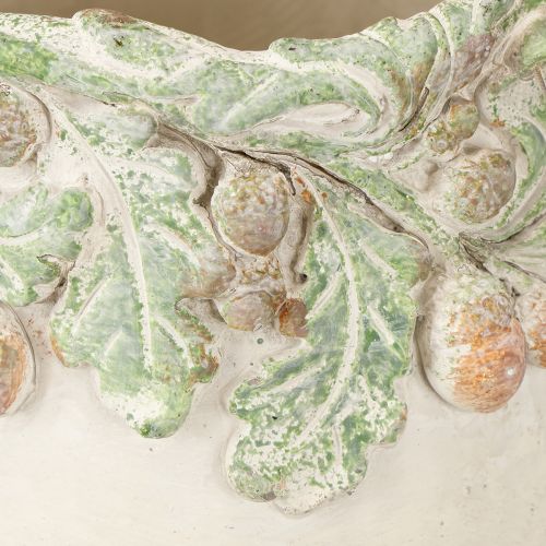 Product Planter Autumn Acorns Plant Pot Cast Stone Ø14.5cm H13cm