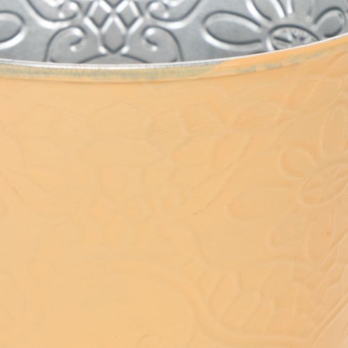Product Metal planter, pastel orange, Ø13.5cm H12.5cm