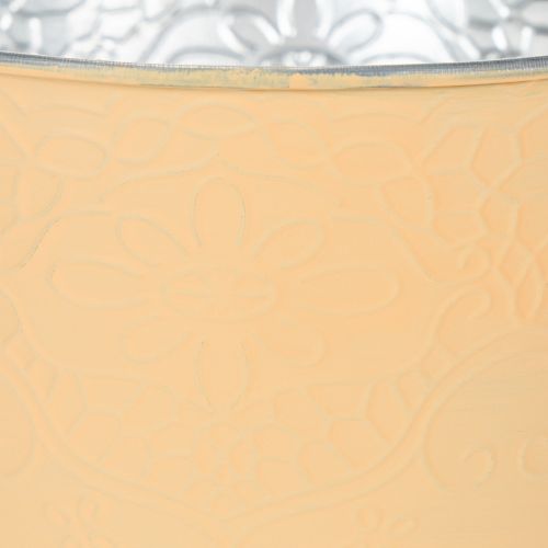 Product Metal planter, pastel orange, Ø16cm H14cm