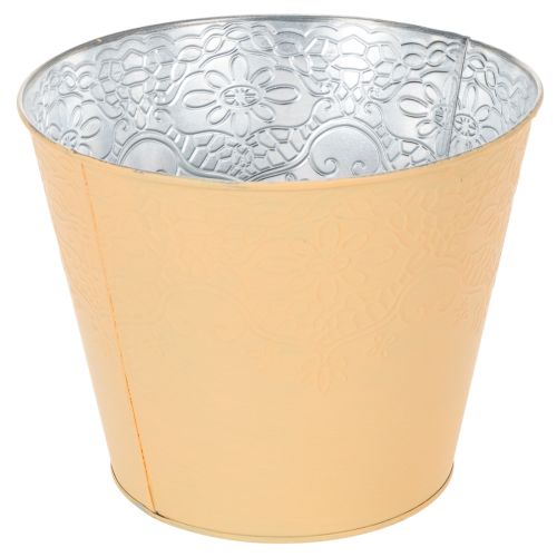 Product Metal planter, pastel orange, Ø20cm H16cm