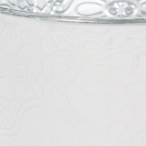 Product Metal planter, pastel white, Ø16cm H14cm