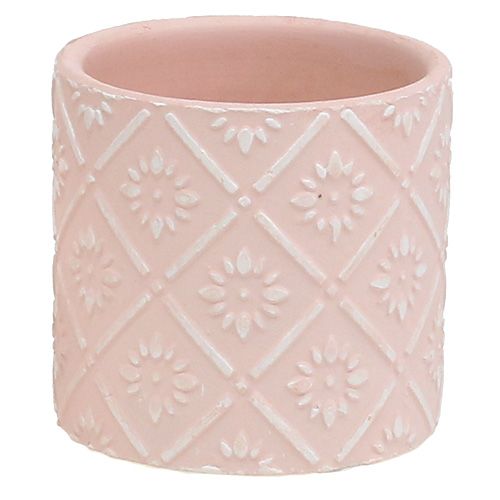 Floristik24 Flower pot with pattern pink Ø7cm H6.5cm 12pcs