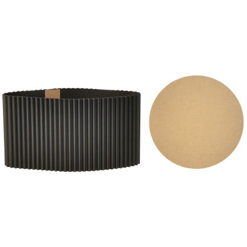 Product Planter Paper Flowerpot Black Ø19cm H14cm 3 pcs