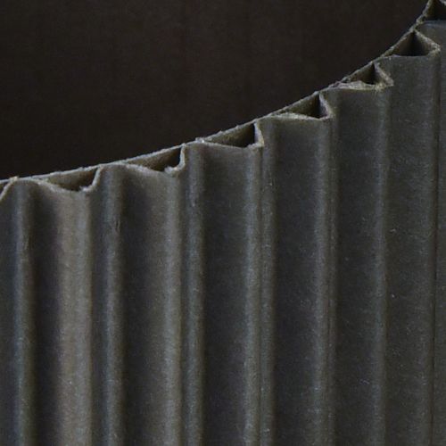 Floristik24 Paper Plant Pot Grooved Black Paper Pot Ø13cm H12cm 4pcs