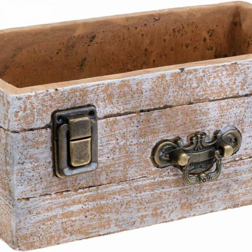 Floristik24 Planter drawer concrete antique wood look 22.5x13x9cm