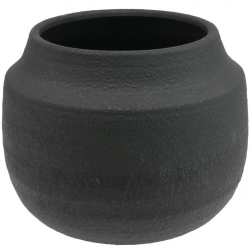 Floristik24 Planter black ceramic flower pot Ø27cm H23cm