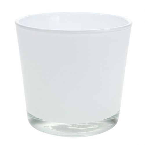 Product Glass planter white Ø11.5cm H11cm