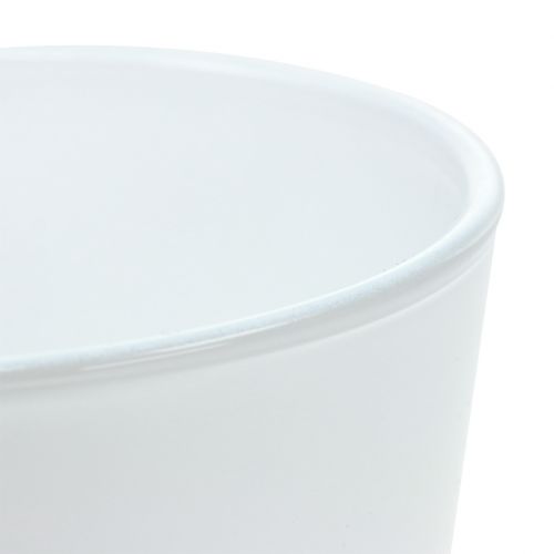 Product Glass planter white Ø11.5cm H11cm