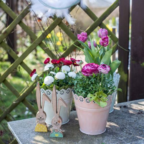 Floristik24 Planter flower ornament light green Ø15cm H15cm