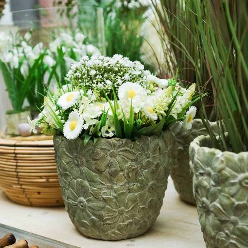 Floristik24 Plant pot green Ø15.5cm H15cm