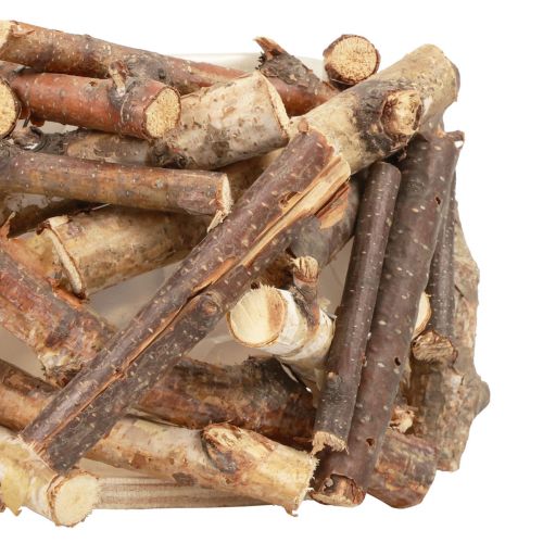 Floristik24 Planter wooden flower pot wood decoration natural H10.5cm Ø10cm