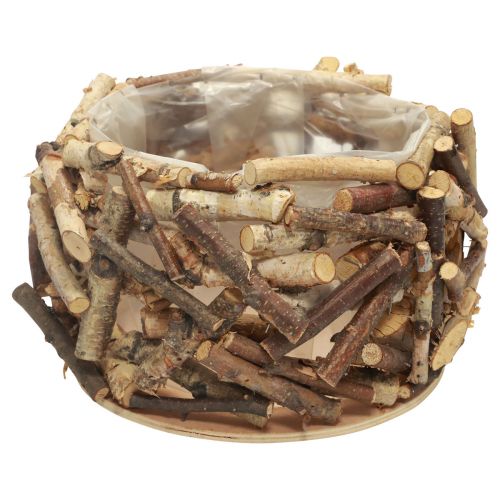 Floristik24 Plant box wood, flower bowl, plant bowl round Ø30cm H18cm