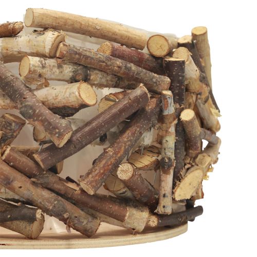 Floristik24 Plant box wood, flower bowl, plant bowl round Ø30cm H18cm