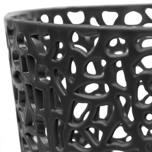 Floristik24 Planter plastic flower pot anthracite Ø13cm H13.5cm