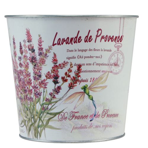 Planter metal flower pot lavender Ø24cm H21cm