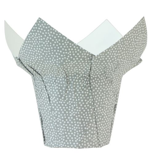 Planter paper dotted gift wrapping flowers Ø9cm H16cm 8 pcs